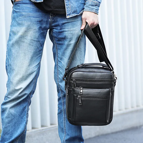 leather messenger bag mens