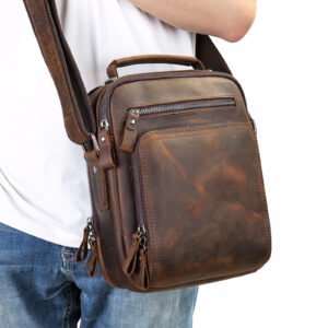 Leather crossbody bag