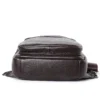 1 (10) Black leather pouch sling bag, studio shot