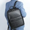 Classic Daily All-match Men Leather Backpack