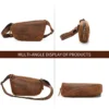 1 (4) Leather sling bag multi-angle product display, feature collage