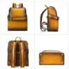 1 (7) Brown leather duffle and backpack combo set, studio shot