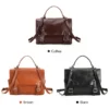 1 (8) Multicolor leather satchel bag collection, different styles