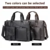 10 Black leather tote bag two-color collection display