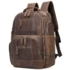 10 Slim Casual Men Genuine Leather Backpack Low MOQ Bulk Wholesale Custom Logo
