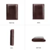 Vintage brown leather backpack, 4-angle product collage