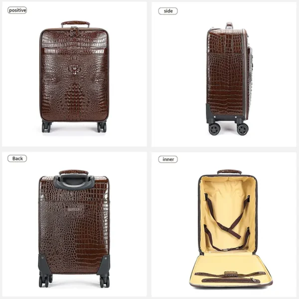 12 Vintage Crazy Horse Genuine Leather Luggage