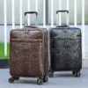 17 Vintage Crazy Horse Genuine Leather Luggage