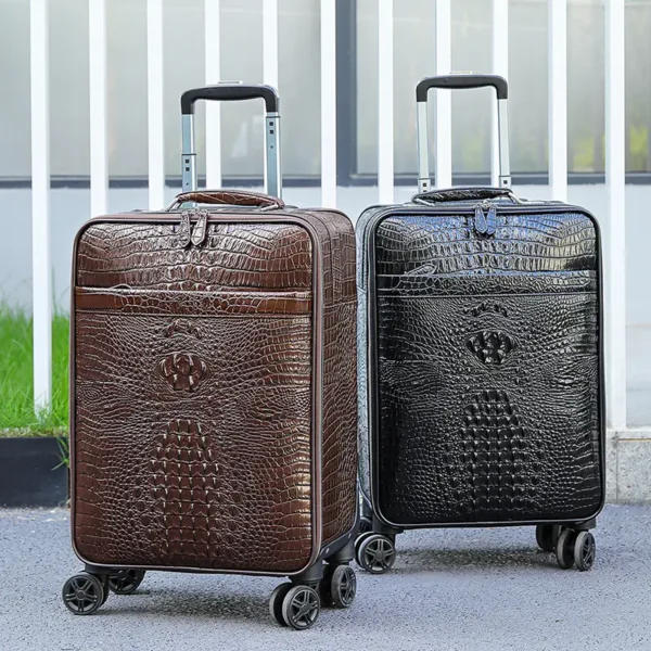 17 Vintage Crazy Horse Genuine Leather Luggage