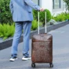 19 Vintage Crazy Horse Genuine Leather Luggage