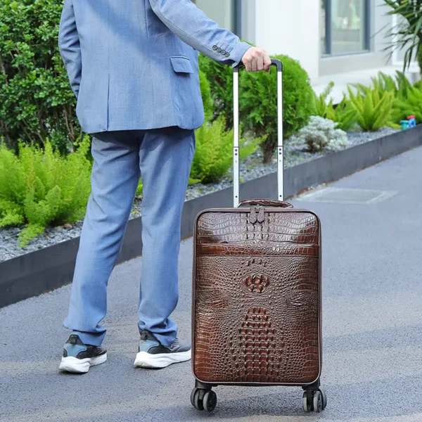 19 Vintage Crazy Horse Genuine Leather Luggage