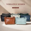 2 Leather bag collection in various colors, different designs