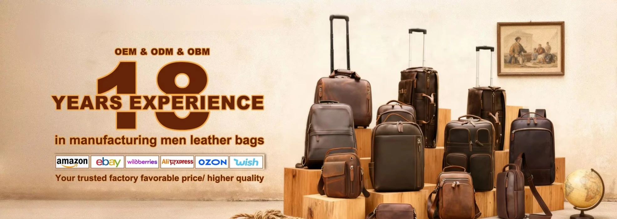 B2B leather bags factory