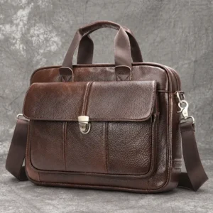 Wholesale Custom Logo Laptop Leather Briefcase OEM Office Wholesale custom logo laptop leather briefcase OEM office supplier