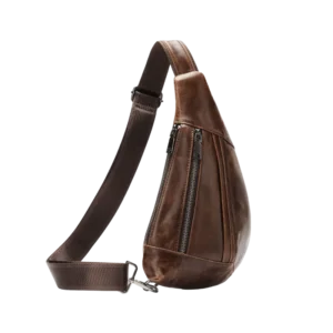 MVABag Wholesale Men's Leather Chest Bag | Custom Bulk Sling Bag