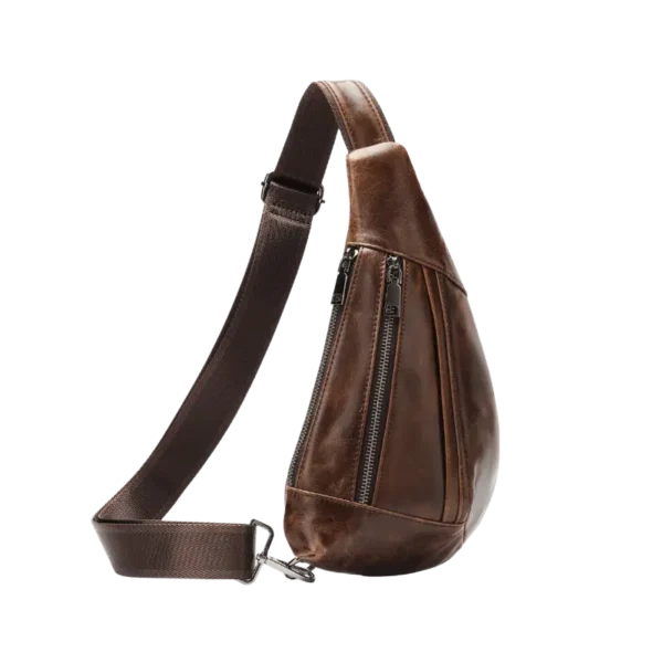 MVABag Wholesale Men's Leather Chest Bag | Custom Bulk Sling Bag