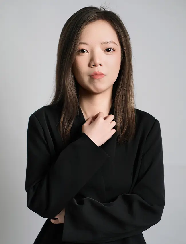 MVABAG customer support team - professional woman in black outfit