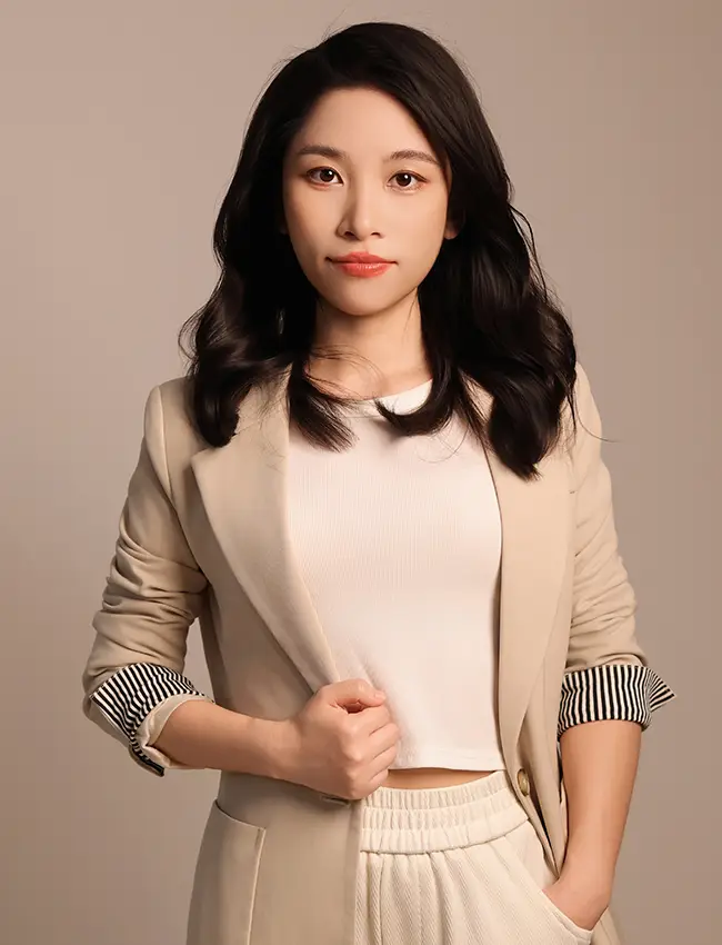 MVABAG marketing team - businesswoman in beige blazer