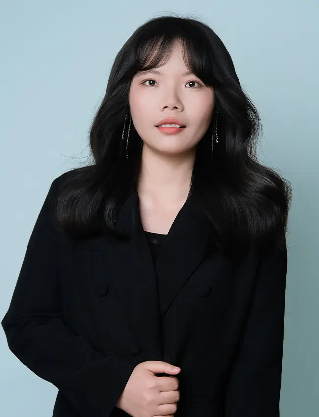 MVABAG operations team - young asian woman in black blazer