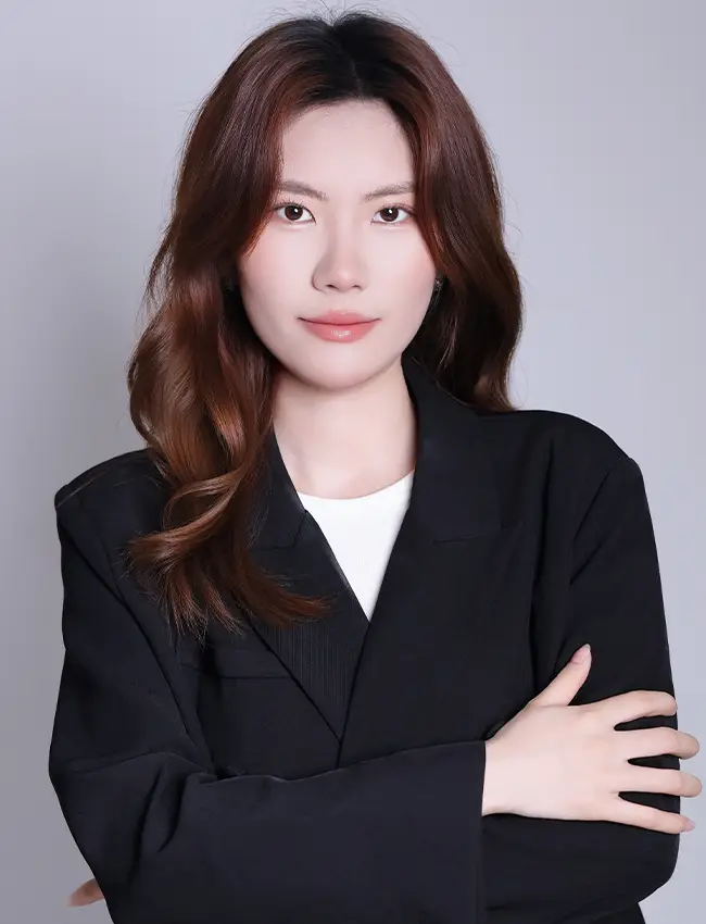 MVABAG product sourcing team - professional woman in office wear