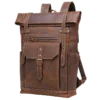 首图 Vintage Crazy Horse Men Genuine Leather Backpack Bulk Wholesale Custom Private Label