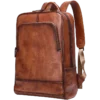 首图 Tooling Vintage Men Genuine Leather Backpack Low MOQ Bulk Wholesale Private Label