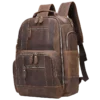 Slim Casual Men Genuine Leather Backpack Low MOQ Bulk Wholesale Custom Logo