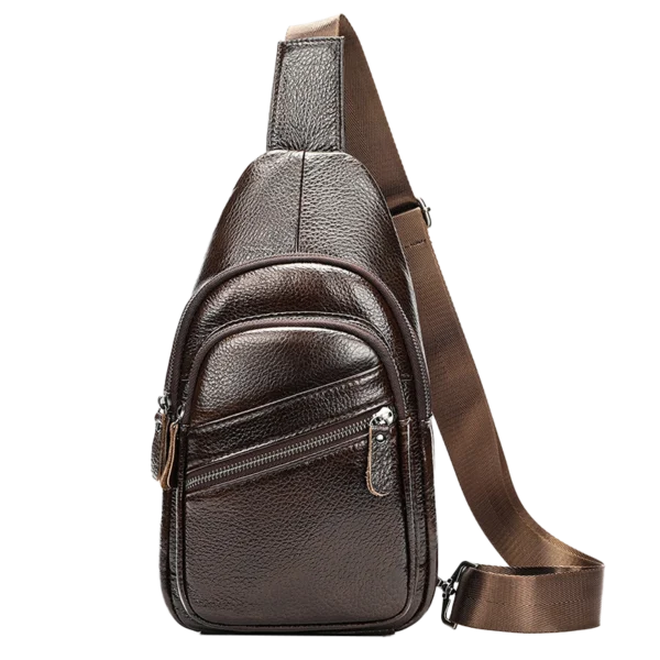 首图 Classic Genuine Leather Chest Bag Unisex for Daily Outdoor Use Wholesale