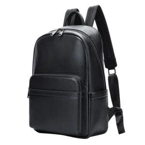 Classic Daily All-match Men Leather Backpack