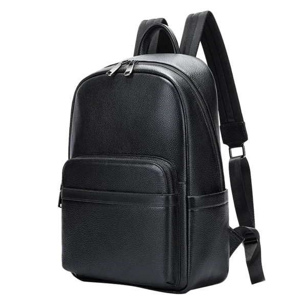 Classic Daily All-match Men Leather Backpack