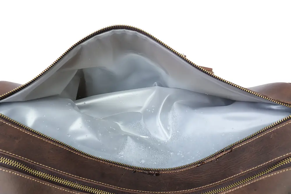 spacious interior genuine cowhide travel tote bag bulk for european retailers