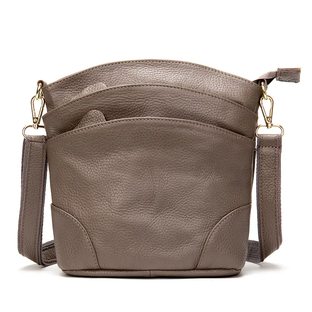 women’s top‑grain cowhide bucket crossbody‑bag‑daily‑shoulder‑bag‑mvabag