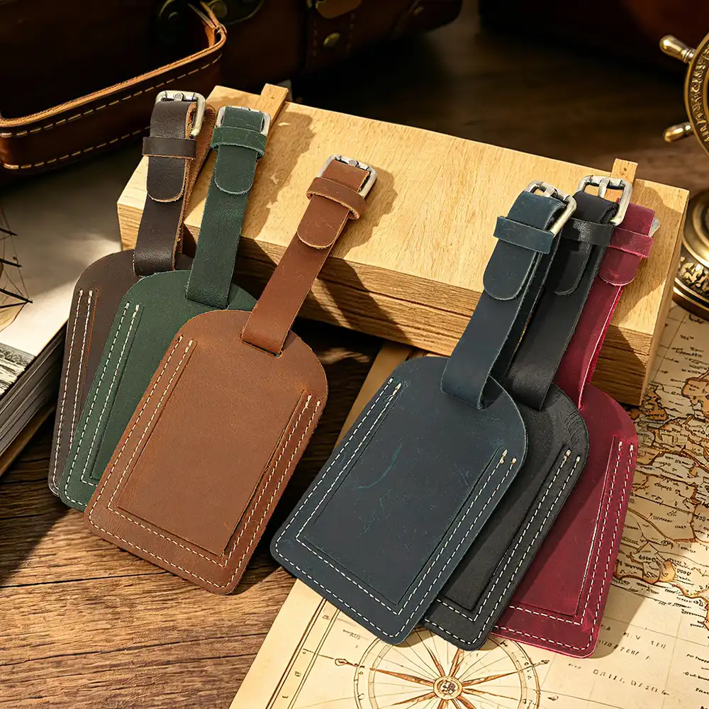 colored crazy horse leather wallet made by our factory