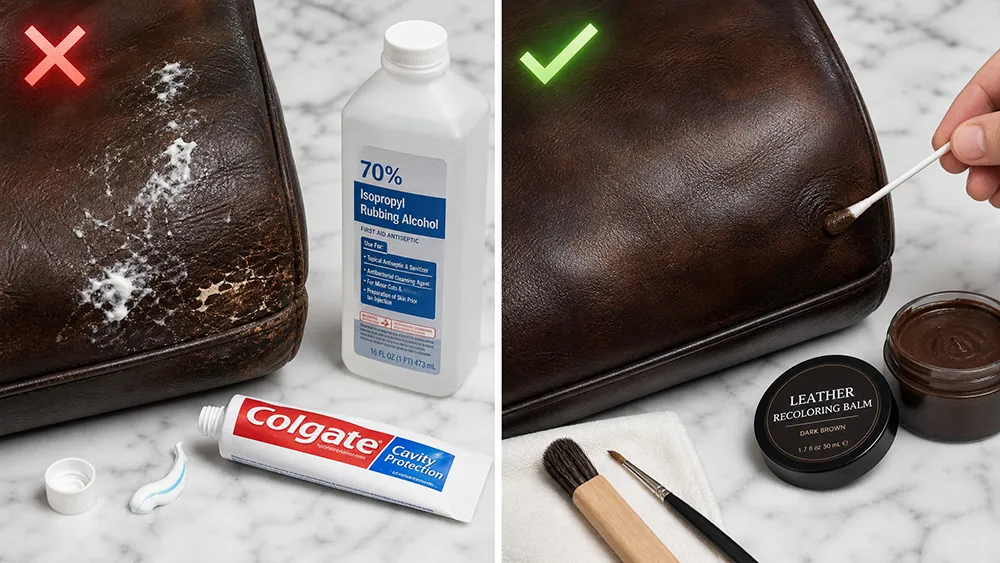 leather bag scratch repair