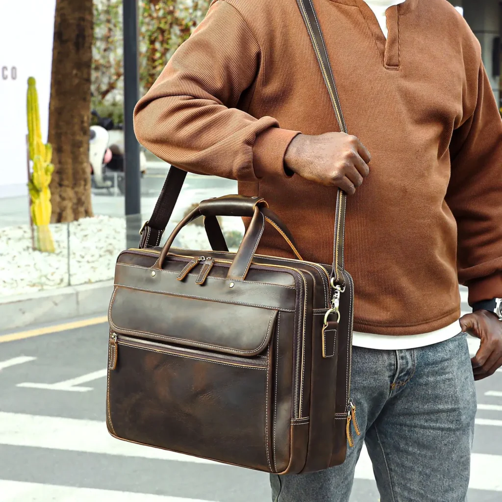 Wholesale Crazy Horse Leather Briefcases