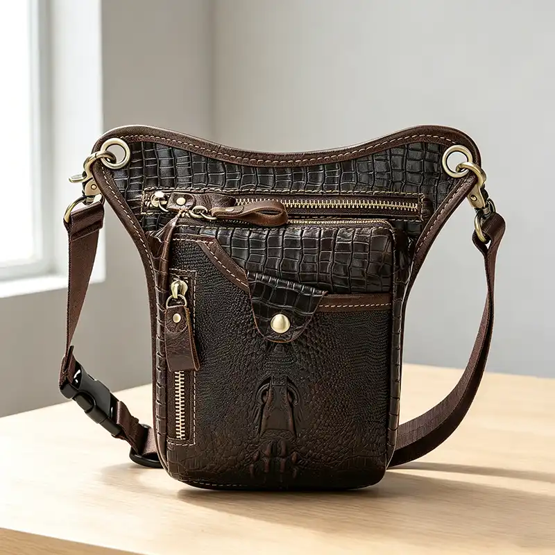 Genuine leather waist bag wholesale