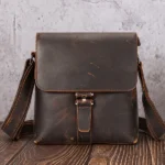 Wholesale Men's Vintage Crazy Horse Leather Shoulder Bag OEM Wholesale men's vintage crazy horse leather shoulder bag OEM supplier