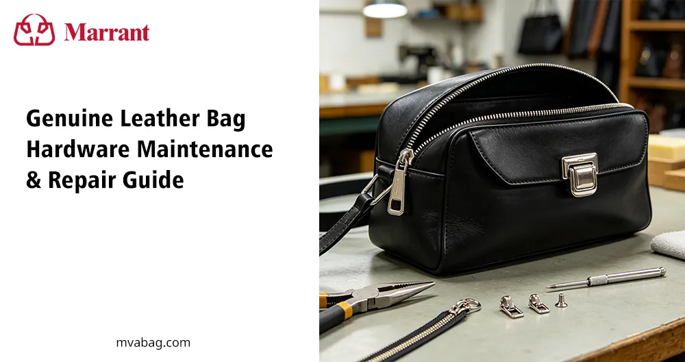 genuine leather bag hardware
