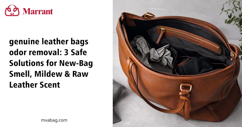 genuine leather bags odor removal