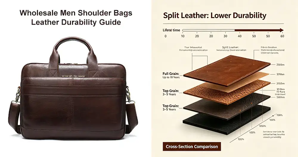full‑grain leather close‑up texture for leather bags