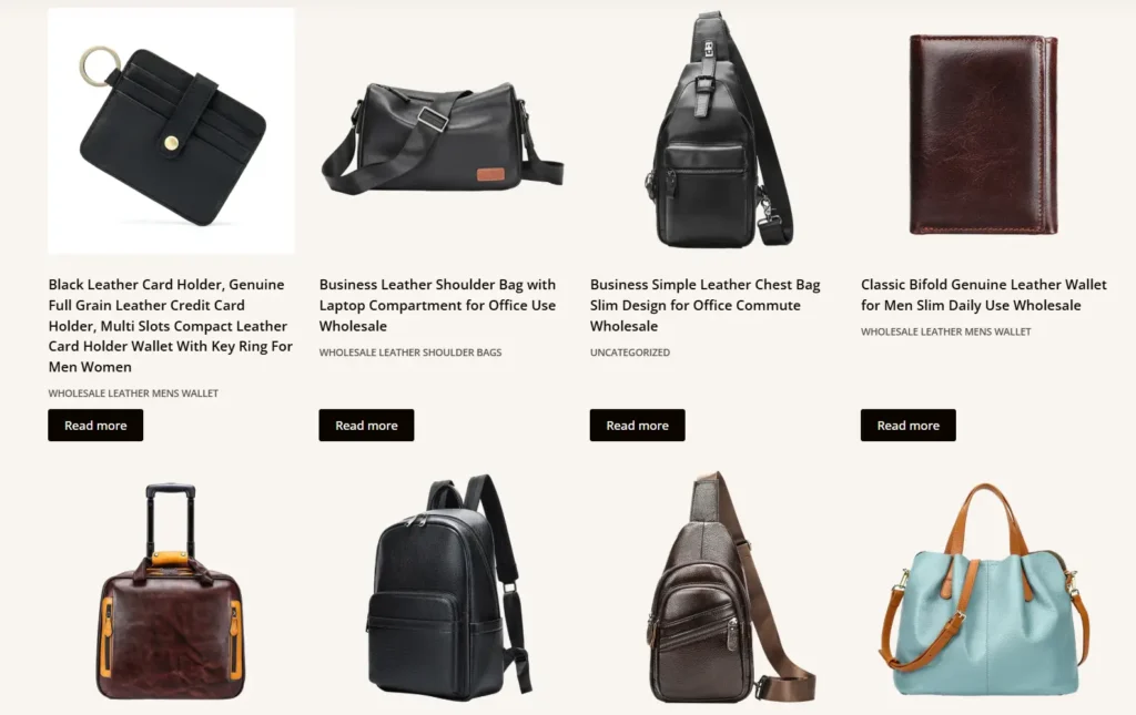 Full‑Grain Leather bags