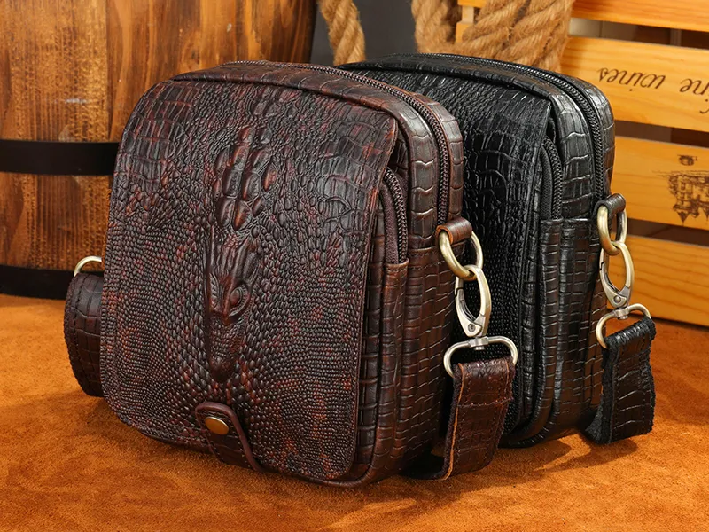 wholesale crocodile print leather bag
