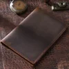 Brown Crazy Horse leather passport holder style 1277 exterior