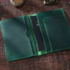 Crazy Horse leather passport holder style 1277 interior layout