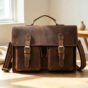 Genuine leather briefcase
