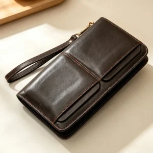 Genuine leather clutch