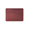 Front view of red PK-103 Crazy Horse leather card holder