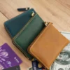 Crazy Horse leather zip coin purse PK-118 in multiple colors