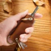 Handheld PY-025 Crazy Horse leather key organizer