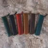 T29 Crazy Horse leather zipper pen pouches in six colors